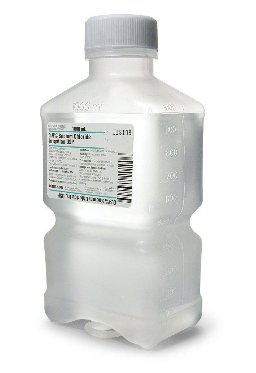 Sodium Chloride 0.9% Irrigation Bottle Preservat .. .  .  